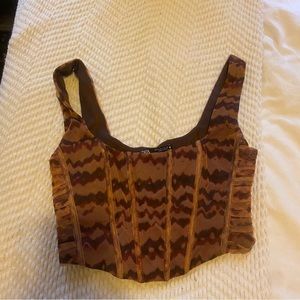 Zara corset bustier top EUC